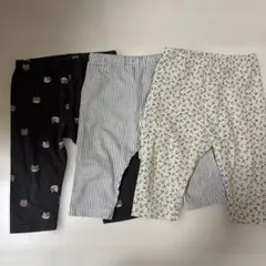 ベビーレギンス 3点セット 猫柄 ストライプ 花柄 西松屋　ユニクロ　90.95