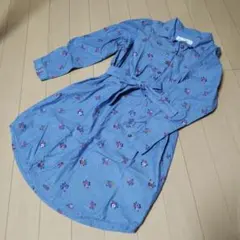 H＆М 花柄刺繍 長袖ワンピース EU 134