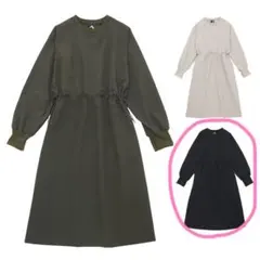 新品☆ ワークマン 撥水ストレッチワンピース 黒 Mサイズ