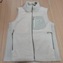 mont-bell フリースベスト クリーム色