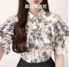 GRL 花柄 オープンショルダー ブラウス