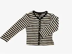 agnès b. ボタン付きストライプカーディガン T2