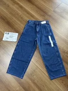 【新品未使用】UNIQLO JEANS ワイドデニムパンツ XS 補正有股下60