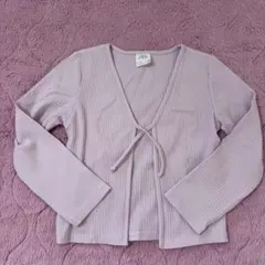 ZARA 薄紫 リブ編み カーディガン サイズ7
