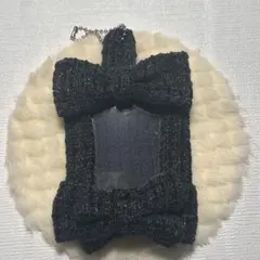 トレカケース 硬質ケース デコケース ツイード 黒 推し活