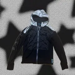 希少 DIESEL フルジップパーカー レザーパッチ archive y2k 黒 - メルカリ