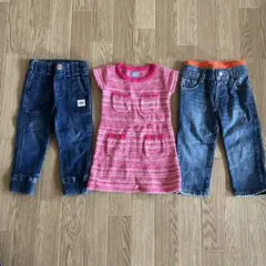 EDWIN デニムパンツ 90 babyGap ピンクドレス 80パンツ90