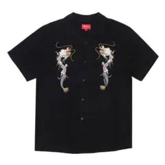 シュプリーム　ドラゴン　龍　刺繍　ブラック　オープンカラー　　　ワイシャツ　黒 2025年最新】supreme dragon rayon shirtの人気アイテム - メルカリ