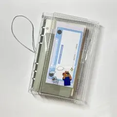 A6 バイブル SEVEN MINT 3つ折りクリアバインダーボタンタイプ - メルカリ