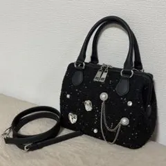 出品ラスト最終値下げ RANDA LUXURYビジューキルティングバッグ定価4万