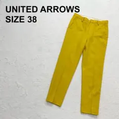 【美品】ユナイテッドアローズ　サキソニースリムパンツ　テーパードパンツ（387）