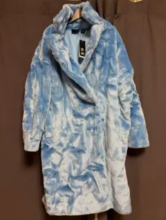 adidas IVY PARK 青 フリースコート　ベンチコート