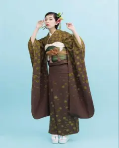 sosovivi 振袖フルセット　カッコイイ　緑