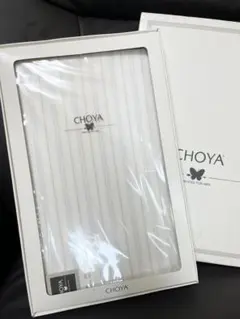 【未使用・未開封】CHOYA Yシャツ生地 白×ブルーストライプ 日本製