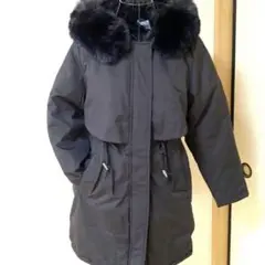 新品未使用・フェイクファフード付き ブラック ショートコート✨最終価格✨