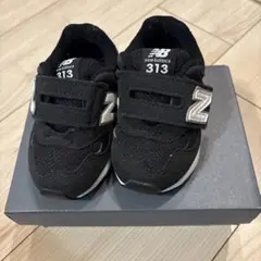 12cm New Balance 313 ベビーシューズ ブラック