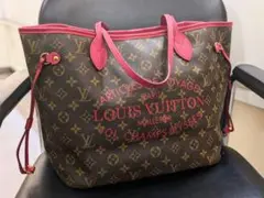 ヴィトン◎ネヴァーフルMM/モノグラム/イカットフラワー/ピンク