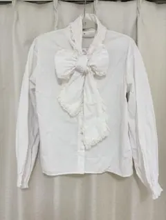 フリルリボンボウタイブラウス　メリージェニー