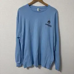 US古着 ジャージーズ 水色 長袖カットソー　XLサイズ