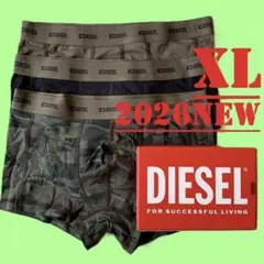 新品　ディーゼル　ボクサーパンツ　３枚セット　XL　A17832定番新色グリーン
