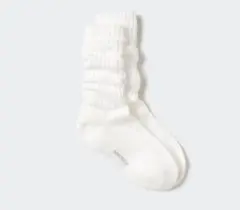 HEATTECH リブ編みソックス 23-25cm ホワイト