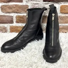 ✨美品✨ZARA ザラ　センタージップ　ブラック　撥水　PUレザー　ブーツ