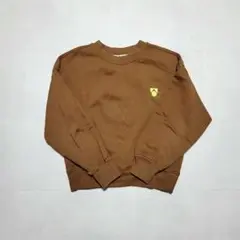 【used】mainstory　トレーナー　6y　ブラウン色　裏起毛のサムネイル