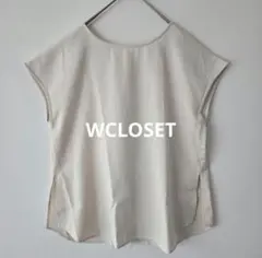 【WCLOSET】 半袖　フレンチスリーブ　シャツ　バックリボン　白　Fのサムネイル