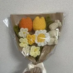 【特別価格⭐︎】編み物　枯れない花束　毛糸のお花　ウールフラワー　大きめブーケ◎