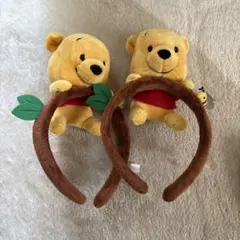 プーさん ぬいぐるみ付きカチューシャ
