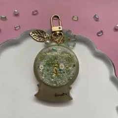 15 レジン　シャカシャカキーホルダー　シェイカー うさぎ　花