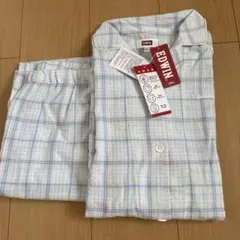 EDWIN パジャマ チェック　ルームウェア　LL ボタン　前開きのサムネイル
