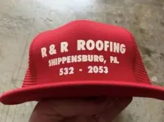 激レアプリントデッドストック企業系トラッカーキャップ