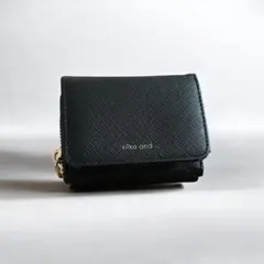 【極美品】niko and... ニコアンド 三つ折り財布 ミニウォレット 黒