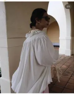 2025年最新】unminou フリルカラー ブラウスの人気アイテム