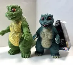 １９９４年 ２０２４年　ソフビリトルゴジラ　硬質　バンダイ　２体