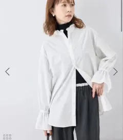 新品タグ付き ロペピクニック ホワイト長袖シャツ