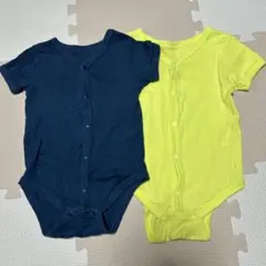 セール！ロンパース 2枚セット ネイビー イエロー