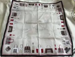 バーバリー　大判ハンカチ　バッグ柄