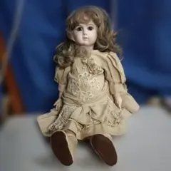 焼きみかん様専用 ビスクドール ジュモー パープルブルー ベルベット