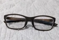 JINS ブラウン 長方形 メガネ(度あり)