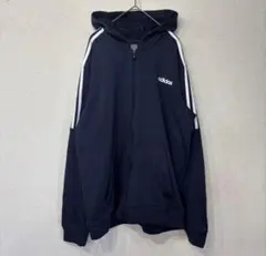 アディダス　パーカー　ジップ　トレーニング　アメリカ古着　L 4112