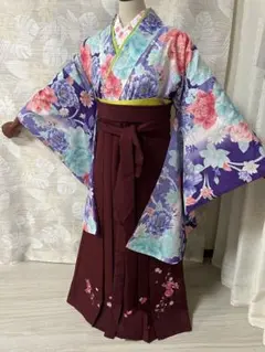 袴セット　2尺袖　二尺袖　大学生卒業袴　小学校卒業袴　レディース袴　袴女性