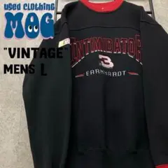 《US古着》ヴィンテージ ナスカー レーシング スウェット ロゴ刺繍 メンズL