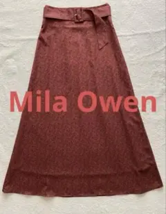【極美品・ほぼ未使用】Mila Owen フレアロングスカート size1 Ｌ