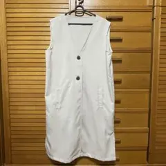 しまむら　ロングジレ　ベージュ　Mサイズのサムネイル