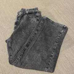 SHEIN DAZY スラントポケット ボーイフレンドジーンズ ダークグレー