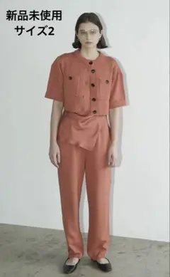 CLANE HALF SLEEVE KNIT TOPS & PANTS SET