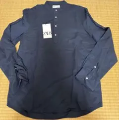 ZARA 襟なしシャツ　S