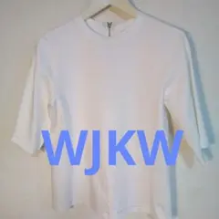 WJKW バックジッパー ホワイトTシャツのサムネイル